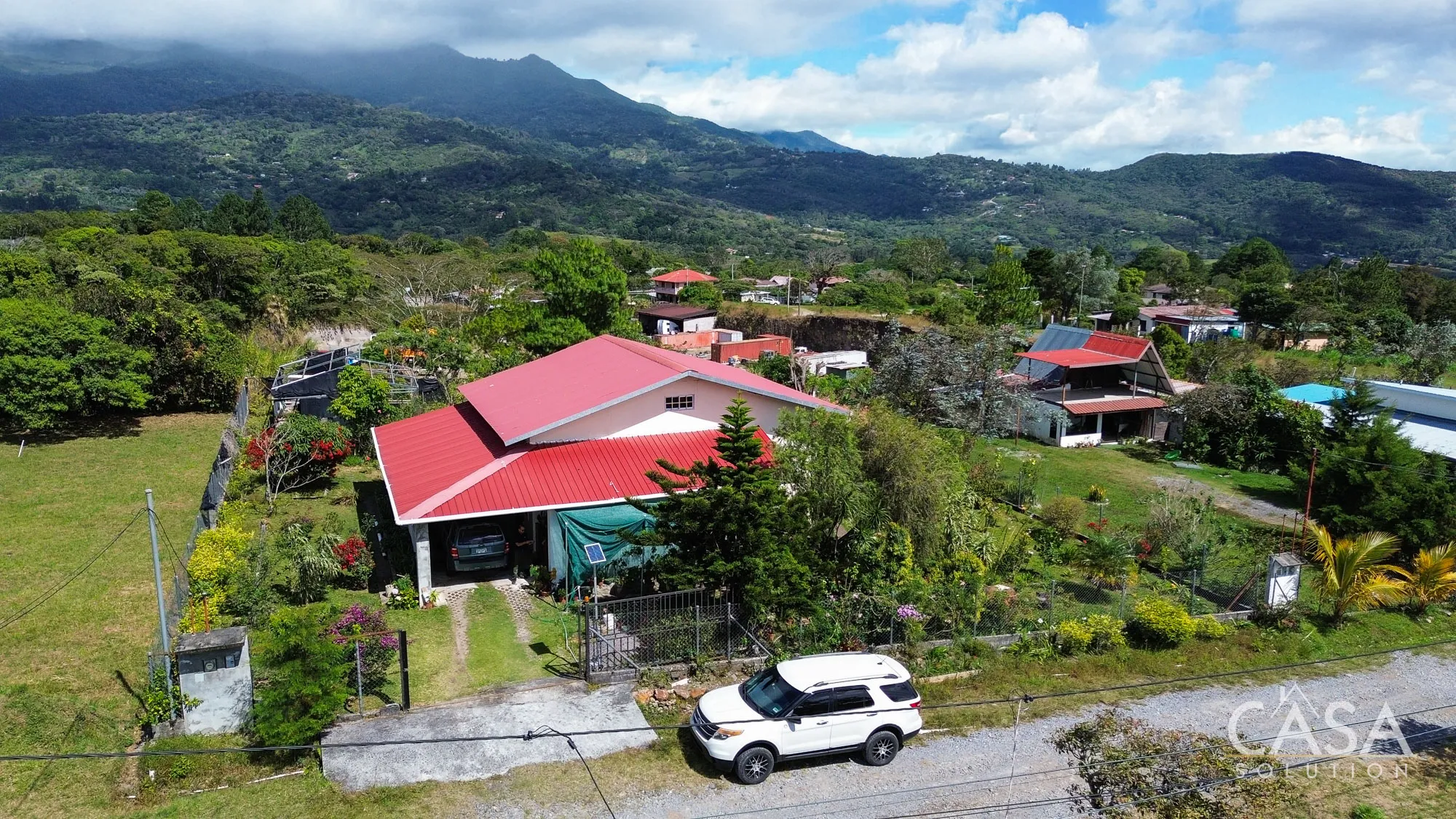 Home for Sale in Volcancito, Boquete with mountain views, fruit trees and potential for development. Near Santa Lucia!